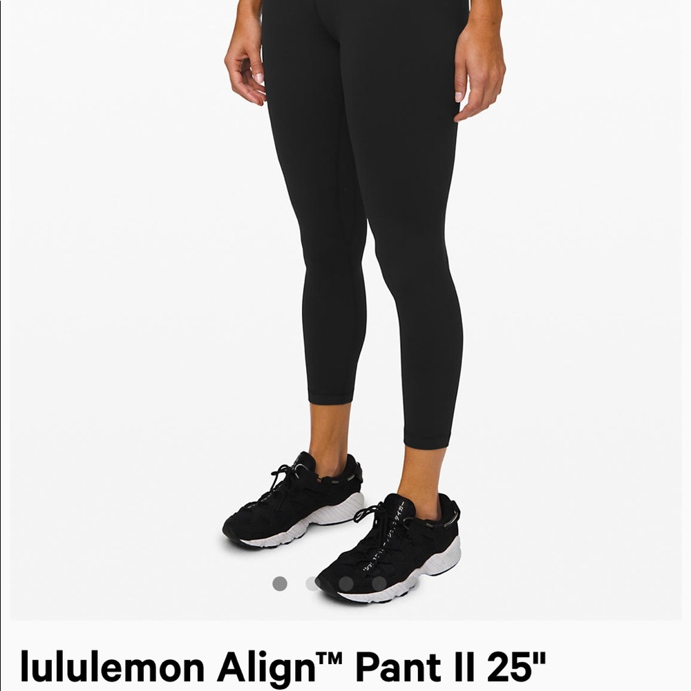 ISO lululemon align pant II 25 in a size 4. Black)